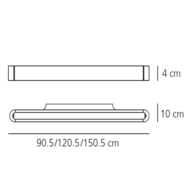 TALO LED 90-120-150cm φωτιστικό τοίχου dimmable
