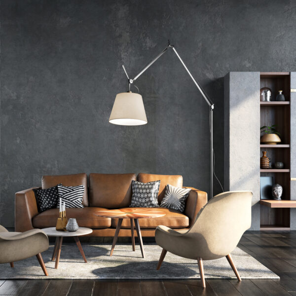 TOLOMEO MEGA LED φωτιστικό δαπέδου - διαχύτης από περγαμηνή