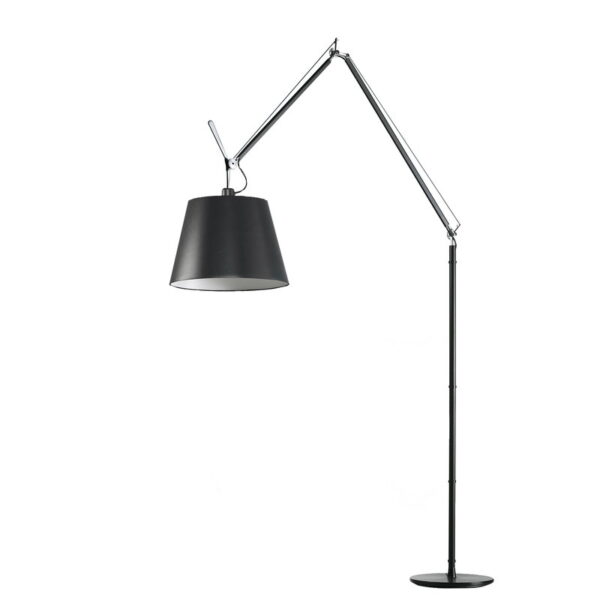 1021-mainImage TOLOMEO MEGA LED φωτιστικό δαπέδου - μαύρος μεταξωτός διαχύτης