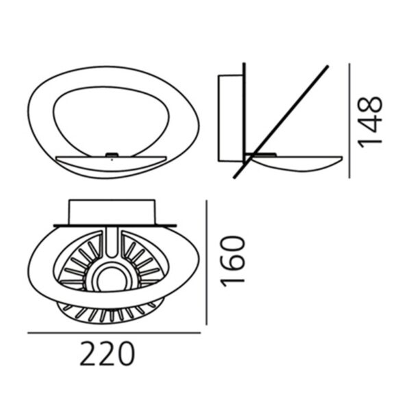 PIRCE MICRO φωτιστικό τοίχου
