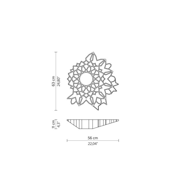 1078-82c7d5beacb947cd93b39cf5ef9893a5 NOTREDAME SMALL φωτιστικού οροφής - τοίχου