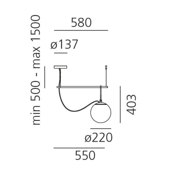 nh S1 κρεμαστό φωτιστικό