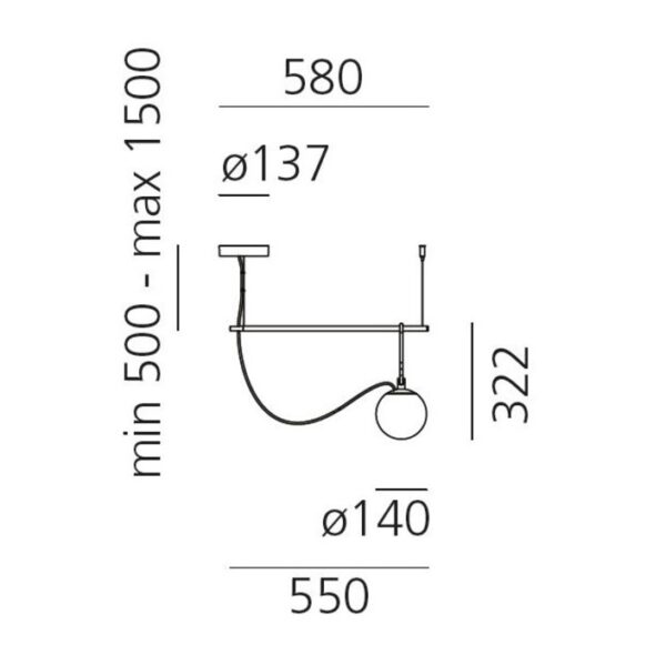 nh S1 κρεμαστό φωτιστικό