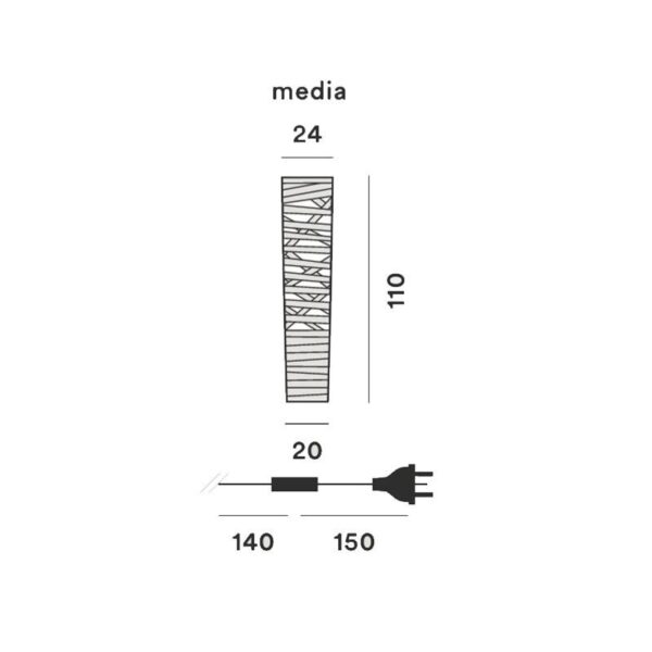 TRESS MEDIUM φωτιστικό δαπέδου