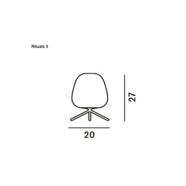 RITUALS 3 επιτραπέζιο φωτιστικό με διακόπτη on off