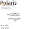 POLARIS φωτιστικό οροφής - τοίχου