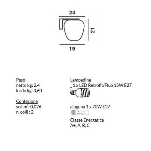 RITUALS 3 φωτιστικό τοίχου