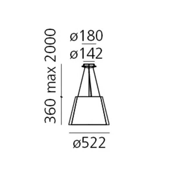 TOLOMEO PARALUME κρεμαστό φωτιστικό