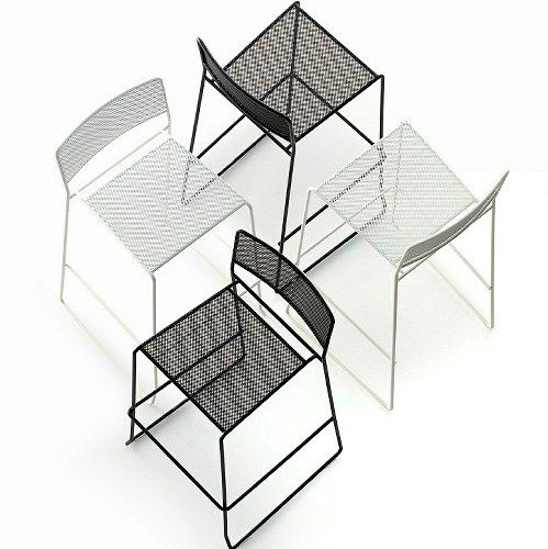 LOG MESH σκαμπό - συσκευασία 2 τεμαχίων