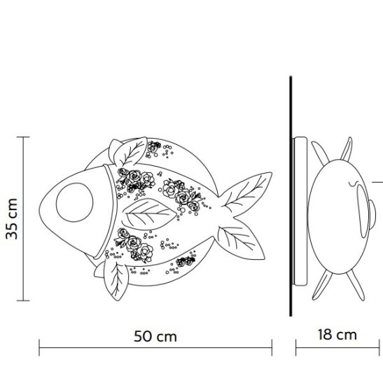 APRILE φωτιστικό τοίχου