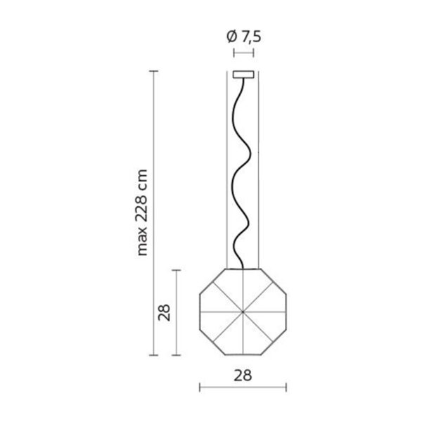 24 KARATI SMALL κρεμαστό φωτιστικό