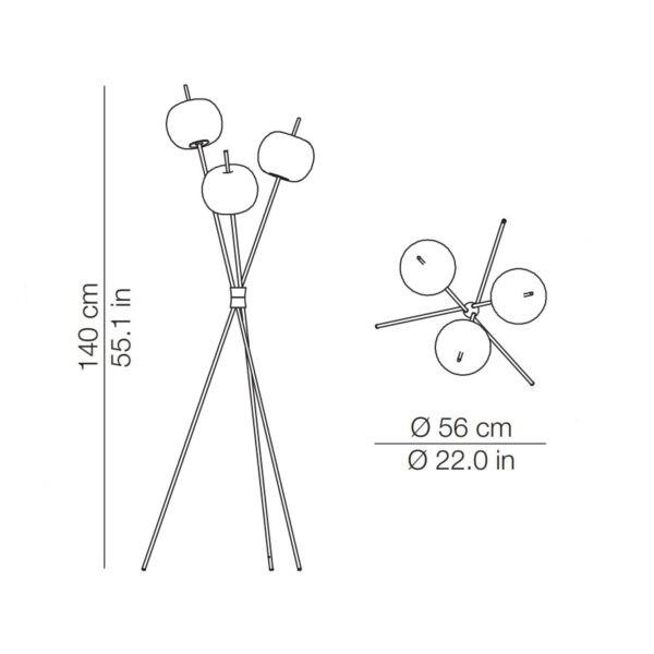 KUSHI φωτιστικό δαπέδου