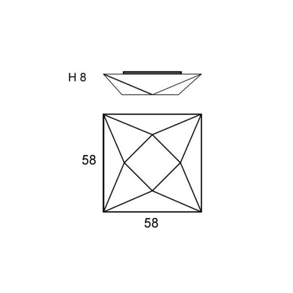 1455-aef9646fcf0545cd977632b8f964a06c POLARIS 58 φωτιστικό οροφής - τοίχου