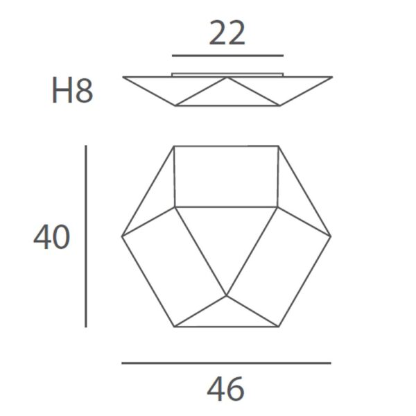 CLONE SMALL φωτιστικό τοίχου-οροφής
