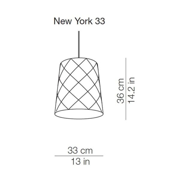 NEW YORK 33 κρεμαστό φωτιστικό