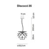 DISCOCO' 35 κρεμαστό φωτιστικό