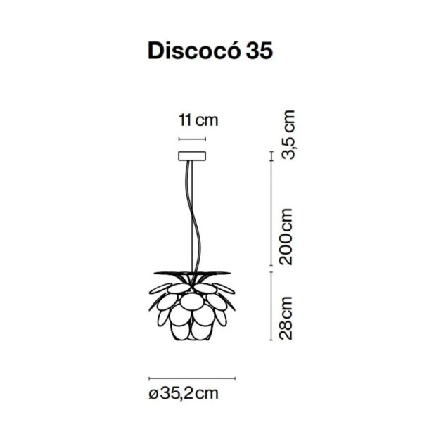 DISCOCO' 35 κρεμαστό φωτιστικό