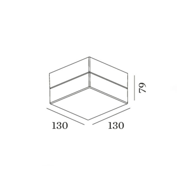 BLAS SQUARE φωτιστικό οροφής