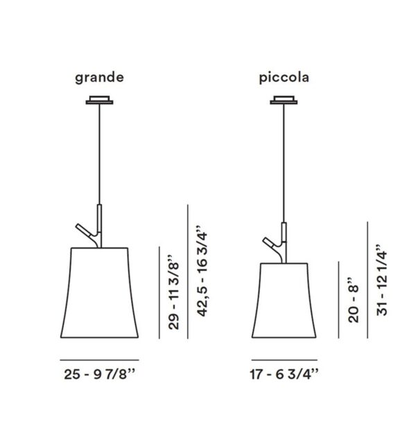 BIRDIE F κρεμαστό φωτιστικό