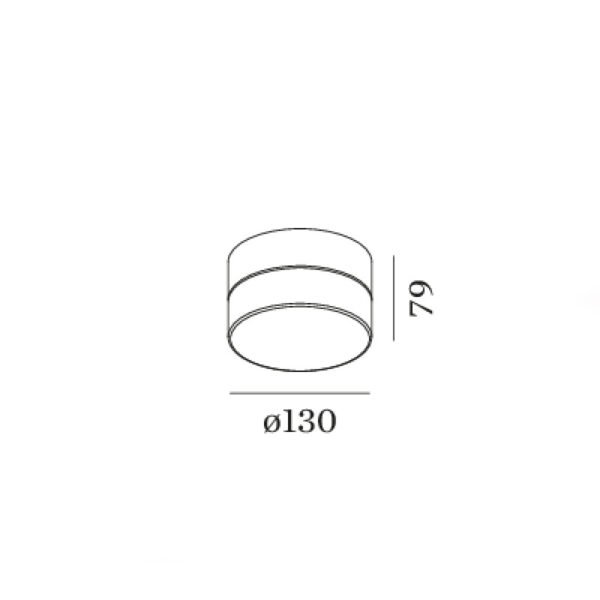 BLAS ROUND φωτιστικό οροφής