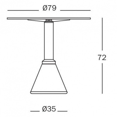 174-3d2ef74d8e08405a829dde76624b1c73 TABLE_ONE BISTROT στρογγυλό τραπέζι