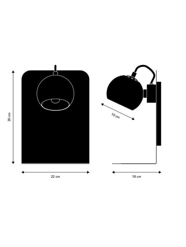 1747-1bf8e66fa3c54aff8efa198cc382cef7 BALL φωτιστικό τοίχου με θύρα USB