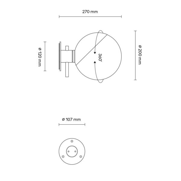 BALUNA φωτιστικό οροφής - τοίχου