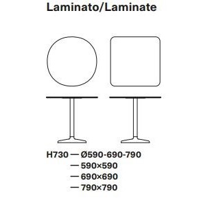 FONDA LAMINATE τραπέζι εξωτερικού χώρου