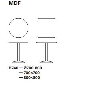 1801_6 FONDA MDF τραπέζι εσωτερικού χώρου