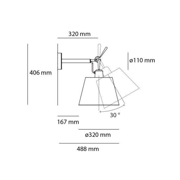 TOLOMEO BASCULANTE φωτιστικό τοίχου