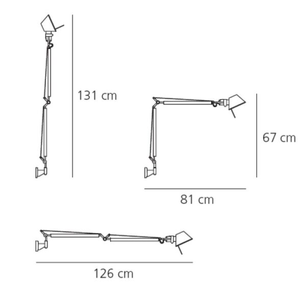TOLOMEO Led αλουμίνιο φωτιστικό τοίχου