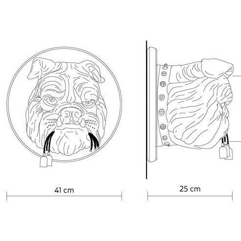 1872_6 AMSTERDAM φωτιστικό τοίχου