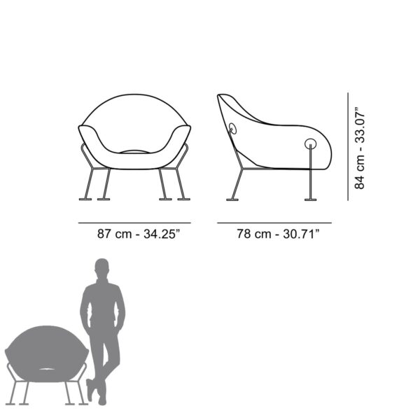 PUPA πολυθρόνα εξωτερικού χώρου