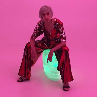 MEXICO φορητό φωτιζόμενο σκαμπό - βοηθητικό τραπέζι