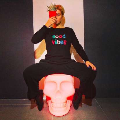 MEXICO φορητό φωτιζόμενο σκαμπό - βοηθητικό τραπέζι