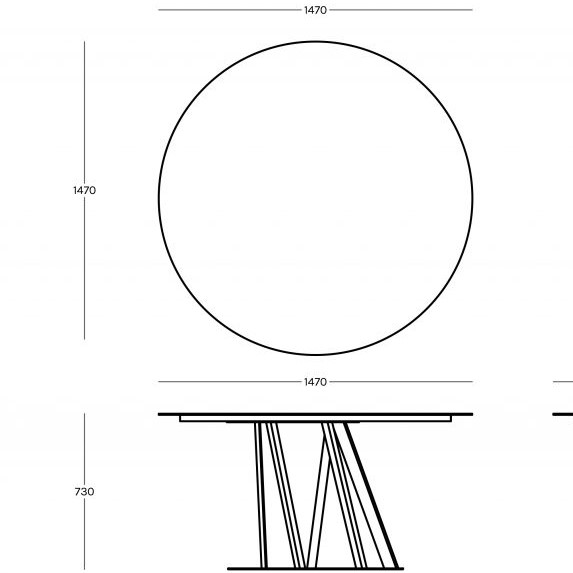 BIG IRONY ROUND τραπέζι
