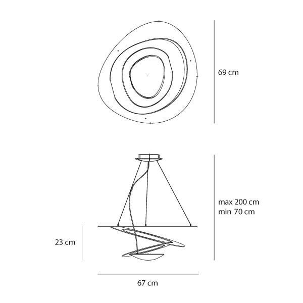 PIRCE MINI κρεμαστό φωτιστικό απλή έκδοση