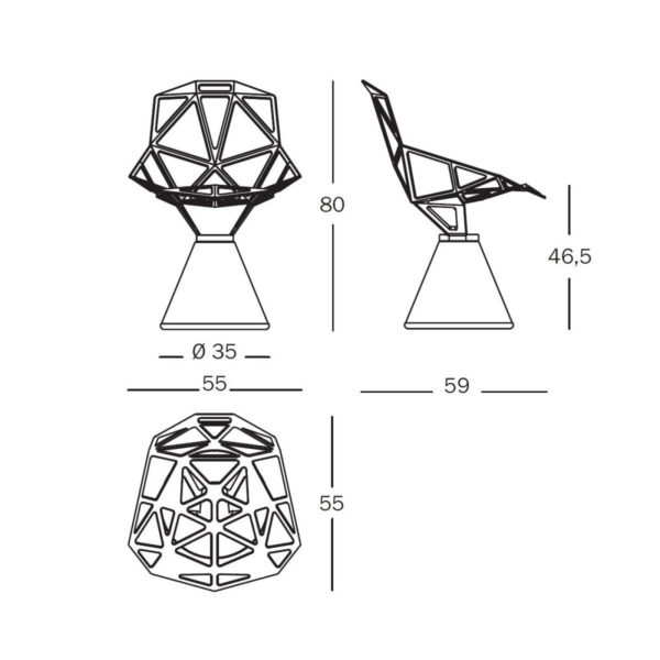 1952-fe03f28767554846904e94db052b52dd CHAIR_ONE SWIVEL περιστρεφόμενη καρέκλα