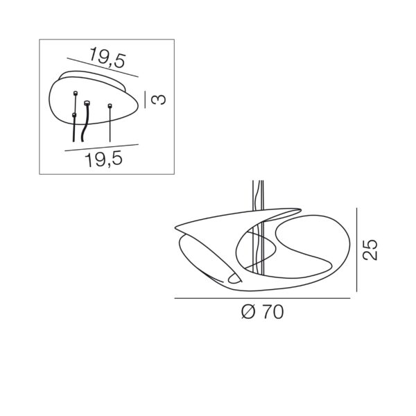 CLOVER κρεμαστό φωτιστικό