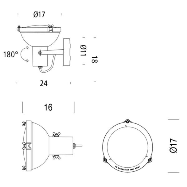 PROJECTEUR 165 φωτιστικό τοίχου