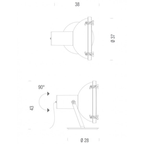 PROJECTEUR 365 επιδαπέδιο φωτιστικό