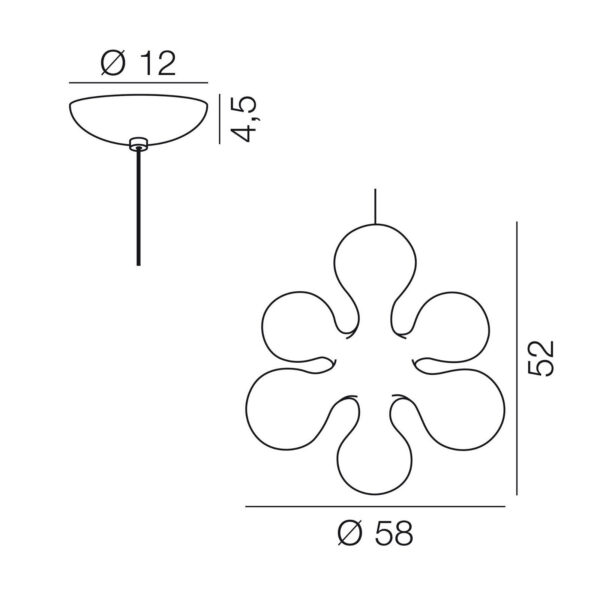 ATOMIUM κρεμαστό φωτιστικό