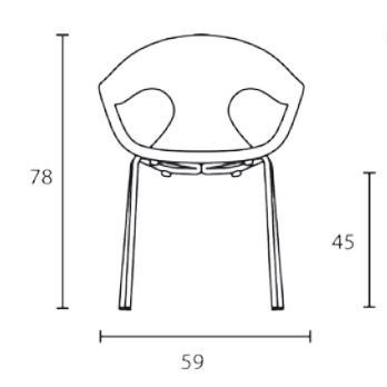 SUNNY πολυθρόνα - συσκευασία 4 τεμαχίων