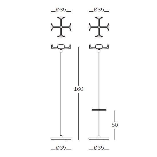 FOUR LEAVES καλόγηρος με ομπρελοθήκη