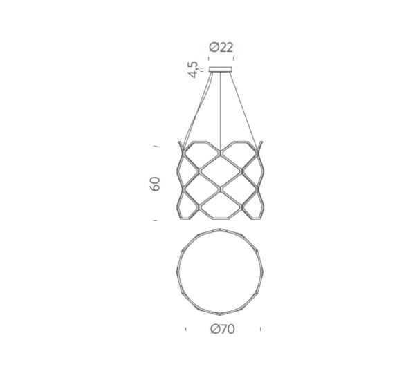 TITIA κρεμαστό φωτιστικό