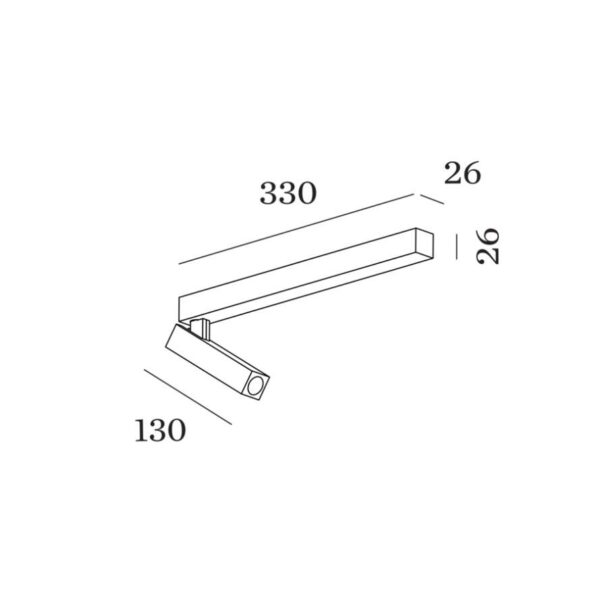 MICK spot οροφής σε ράγα