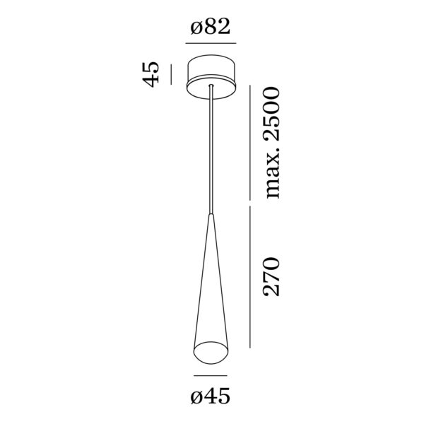 CONE κρεμαστό φωτιστικό