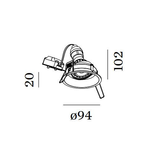 DEEP ADJUST PAR16 χωνευτό spot