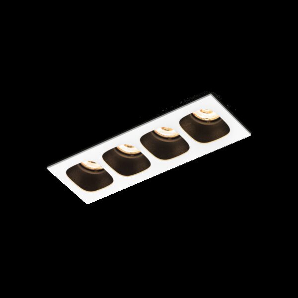 PIRRO 4.0 ορθογώνιο χωνευτό spot οροφής