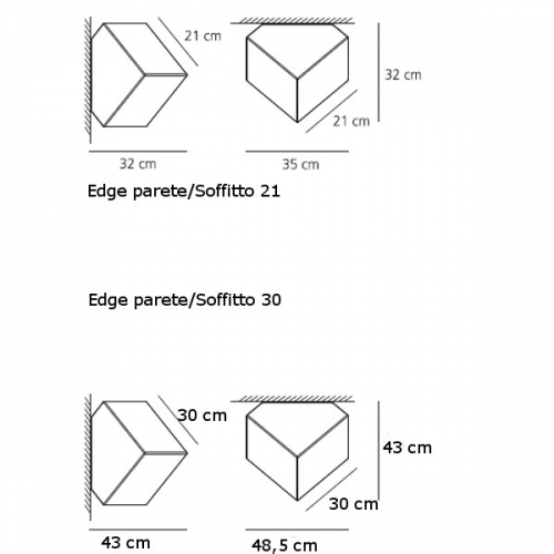 207_7 EDGE φωτιστικό οροφής - τοίχου